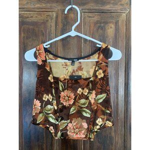 Vintage Floral Crop Top